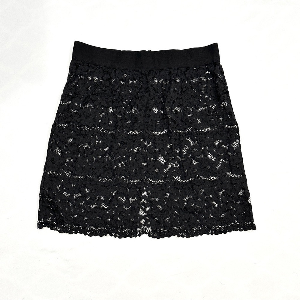 Victoria’s Secret Black Lace Sheer Mini Skirt